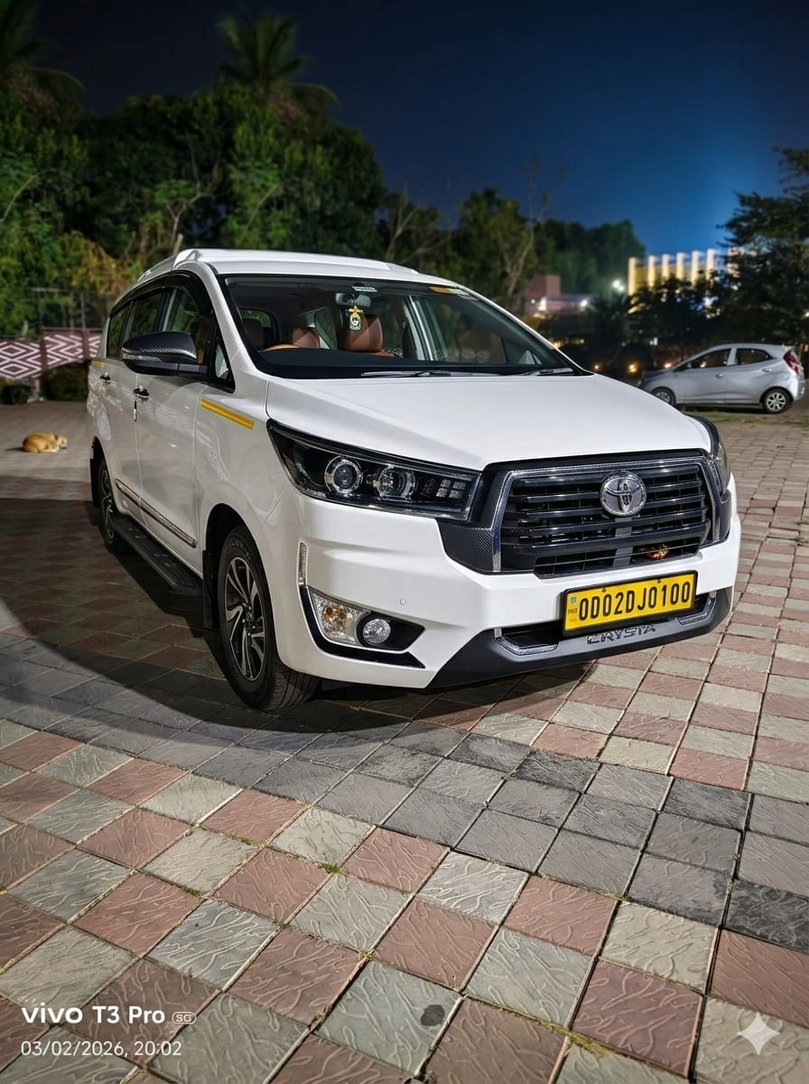 Toyota Innova Crysta rental in Bhubaneswar
