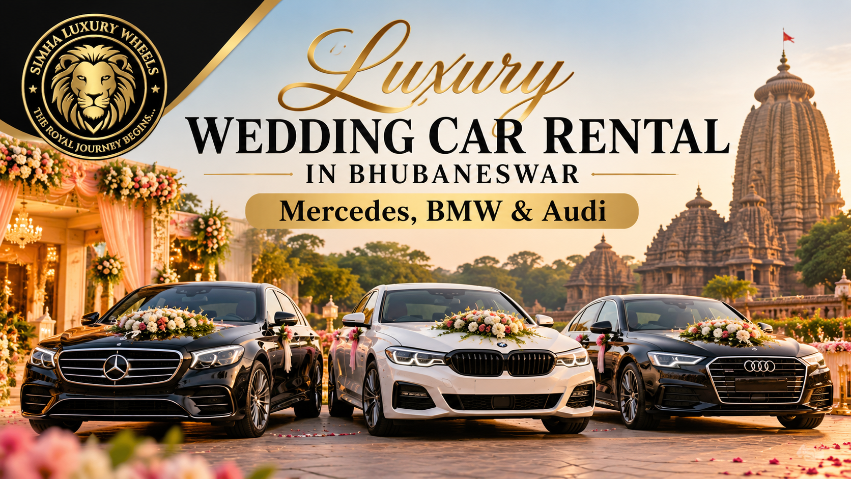 Luxury Wedding Car Rental in Bhubaneswar | Mercedes, BMW & Audi